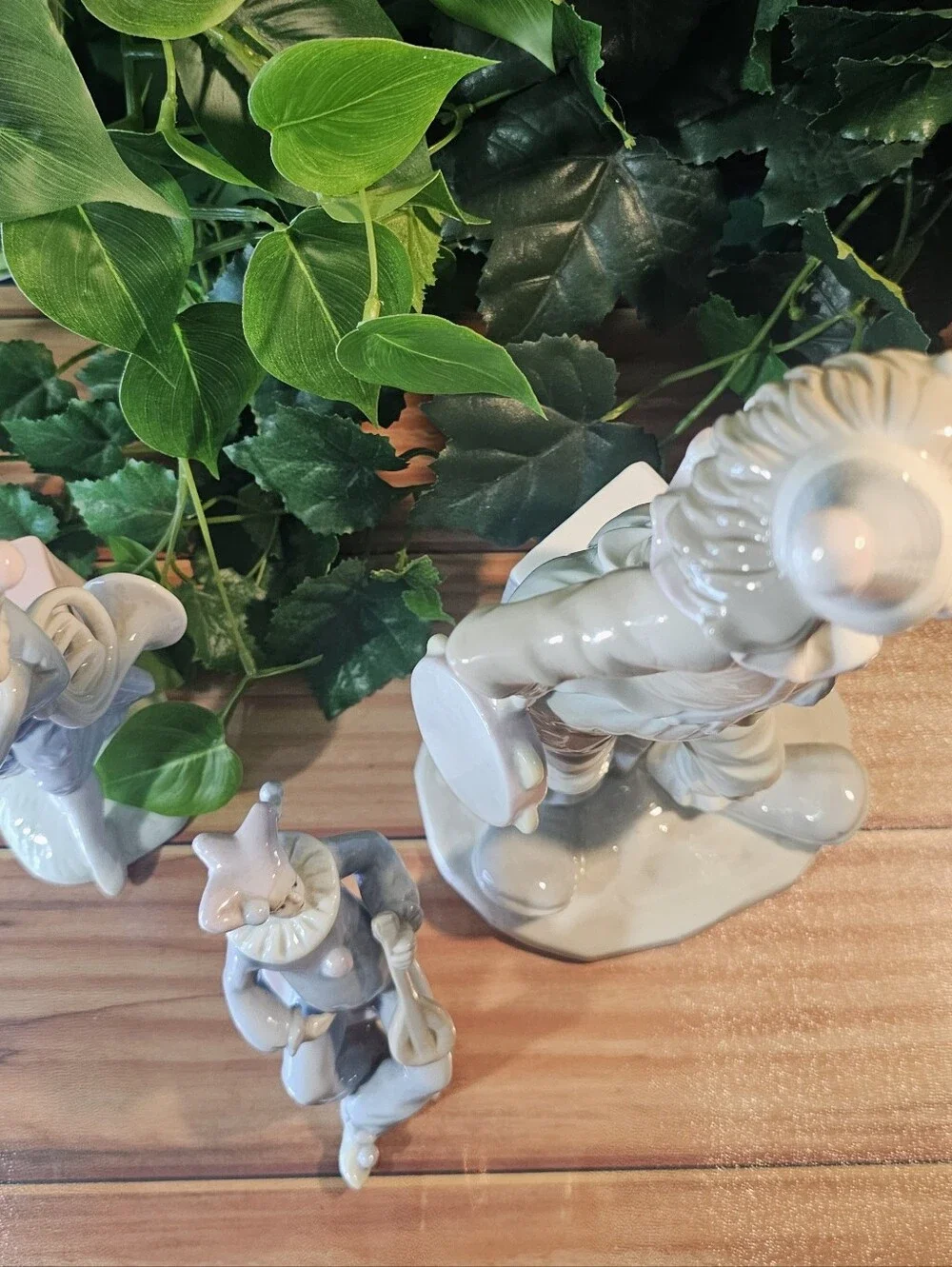 'Send in the Clowns' Porcelain Figurine Lot of 3 Pastel Circus Musicians 🎺🎭